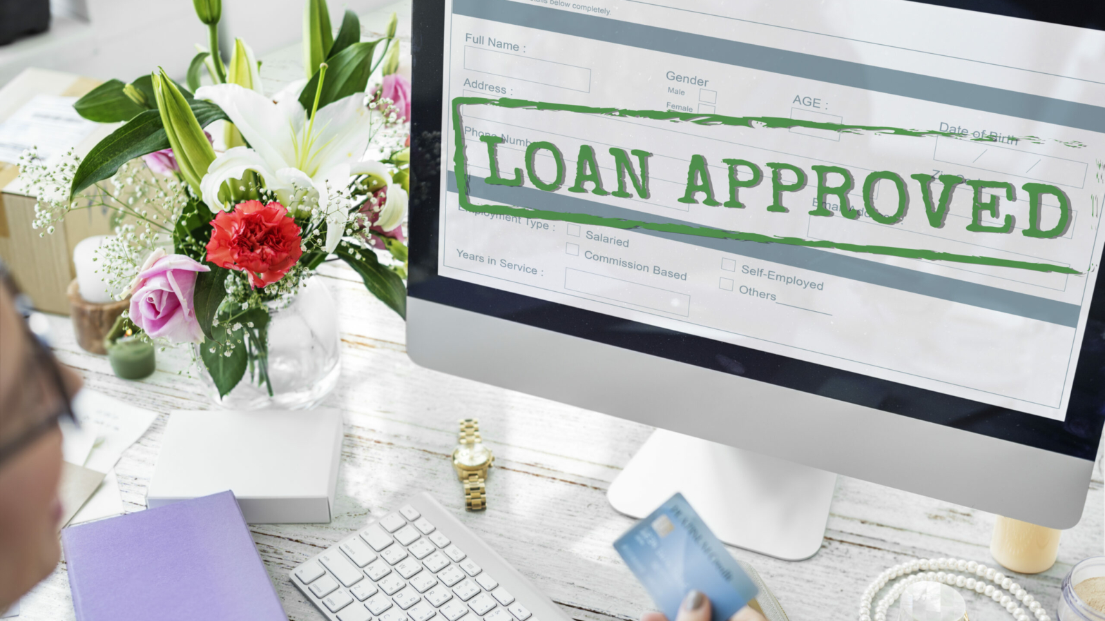 Loan Approved Application Form Concept
